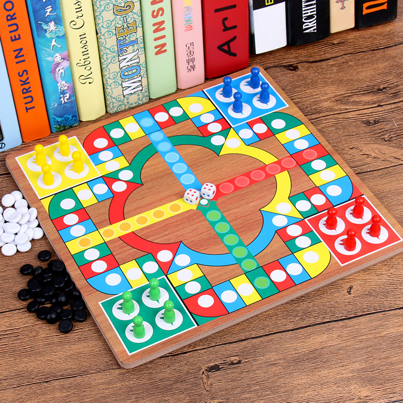 children Lesson intelligence Two-in-one Flight chess Backgammon Parenting interaction desktop Chess game Factory wholesale
