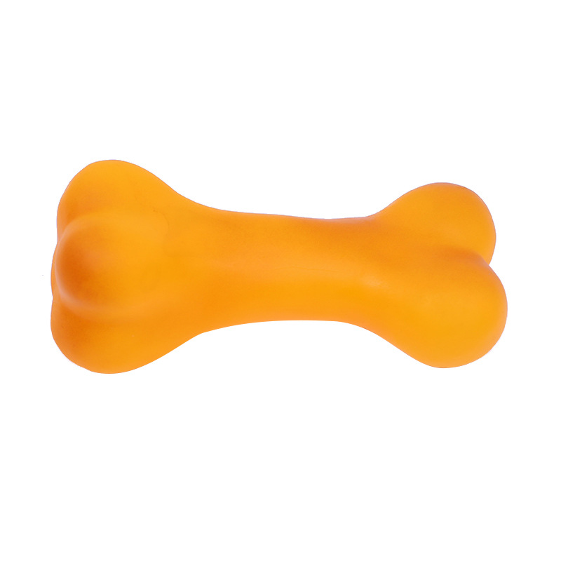 Fábrica al por mayor en stock juguete para mascotas hueso resistente a la mordedura molar sonido vinilo juguete peluche perro golden retriever juguete