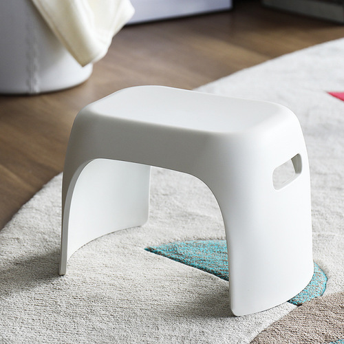 Thickened small stool children's bathroom non-slip small bench creative home living room shoe changing stool plastic oval small stool