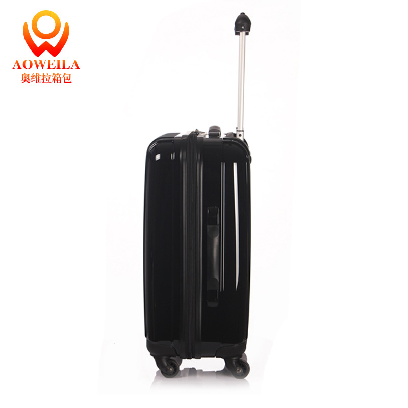 Aoweila/20寸時(shí)尚防刮防水行李箱旅行箱萬向輪男女拉桿箱條紋登機(jī)箱