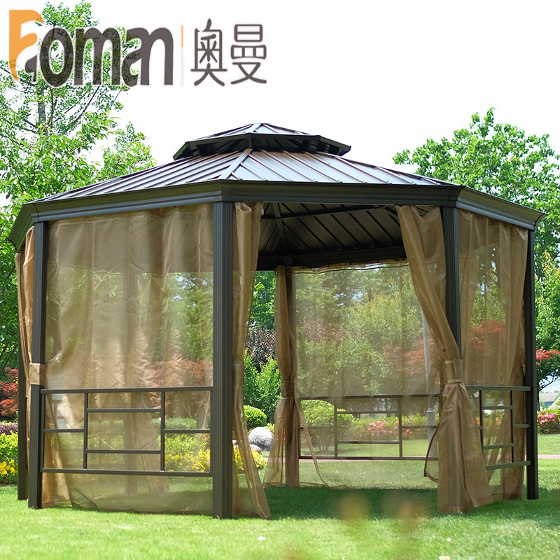 outdoors Arbor courtyard Garden Awning Rome Tent villa aluminium alloy Sunshine shed outdoor aluminium alloy Chalet