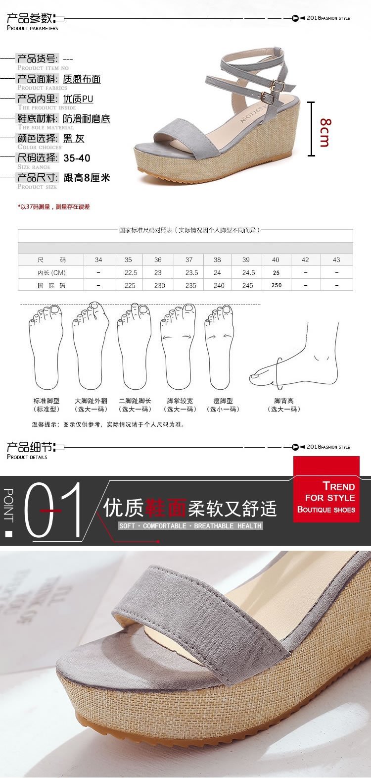 Chaussures été pour femme en Caoutchouc - Ref 3345632 Image 8