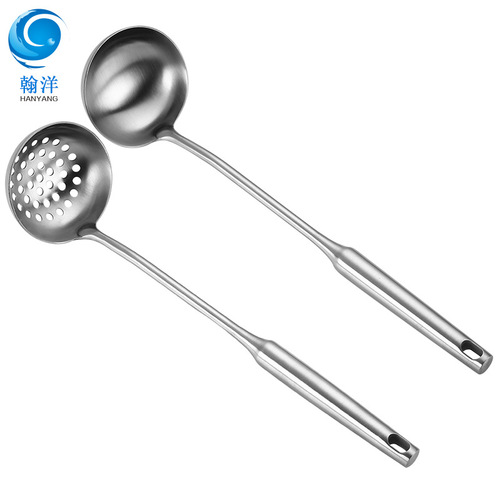 304 Hollow Handle Soup Bowl Soup Spill-Proof Thickened Stainless Steel Hot Pot Spoon Insulated Handle Gift Kitchen Utensil Custom Logo
