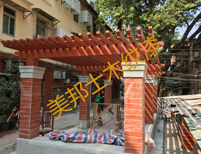 供应木纹漆价格，仿木纹钢构栏杆，拉木纹漆工具，外墙做木纹漆