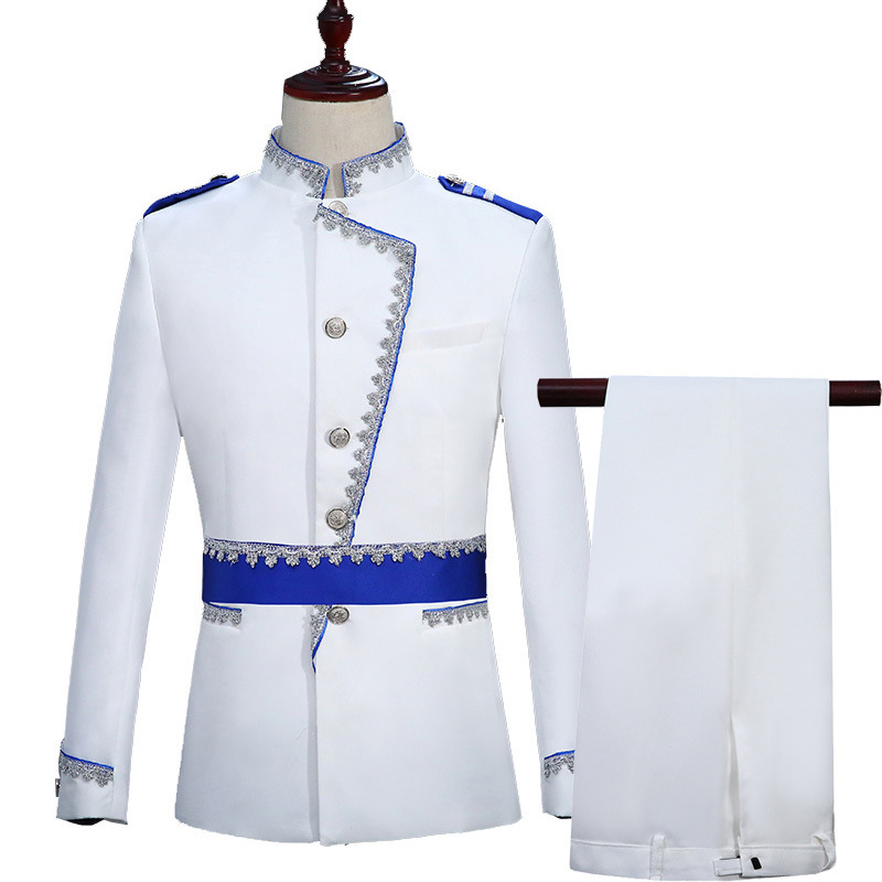 men's jazz dance suit blazers European style court dress for men stage show