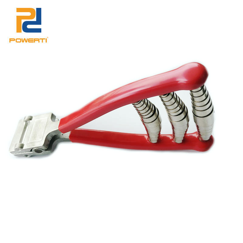 POWERTI Cabeza ancha tres primavera nuevo ultra-ligero de aluminio raqueta de bádminton tenis máquina de roscado herramienta clip de inicio