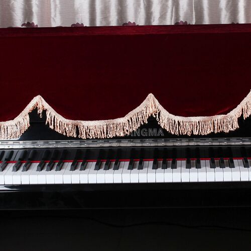 88-key electronic piano cover, dust cover, electric piano cover, gold velvet electronic piano cover, half-cover instrument accessories