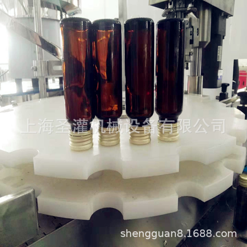 50ml胶原蛋白饮品灌装联动线 桑葚酵素口服液灌装轧盖机 工厂直销