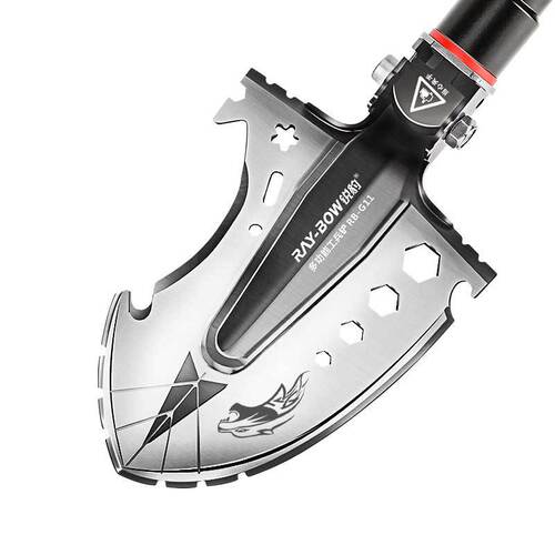 Ruibao engineer shovel multifunctional outdoor shovel folding shovel truck-mounted shovel army ordnance shovel manganese steel outdoor equipment
