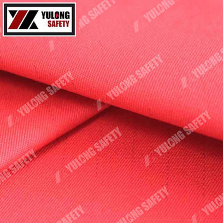 Yulong Factory wholesale Proban Cotton Flame retardant Khaki washing Fireproof Flame retardant work clothes Fabric