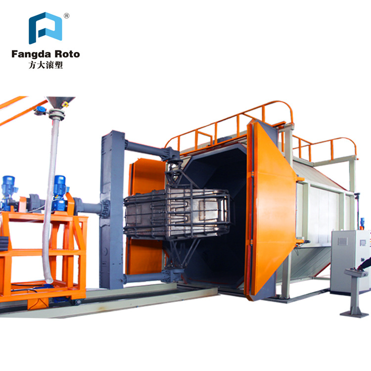 塑料一体成型设备 两臂穿梭式滚塑机 专业生产汽车配件滚塑设备
