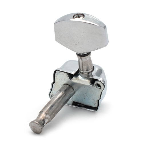 Guitar accessories, folk guitar tuners, semi-closed acoustic guitar tuners, twisted string alignment knob, tuner silver