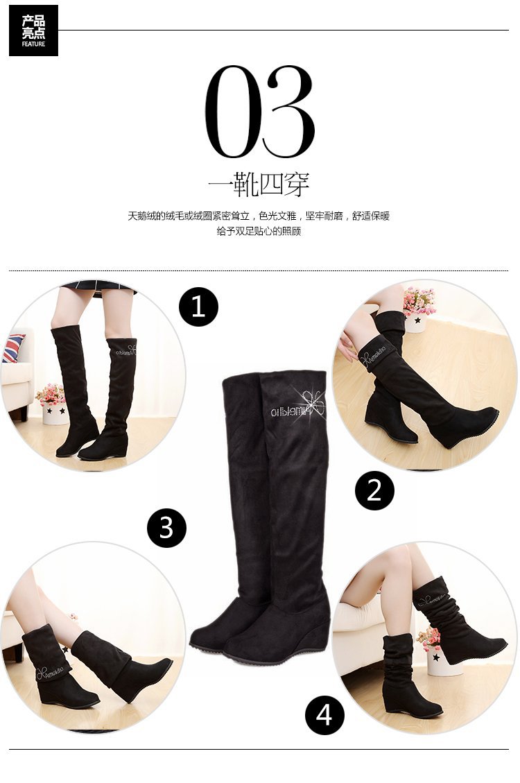 Bottes femme en Daim - Ref 3355238 Image 16