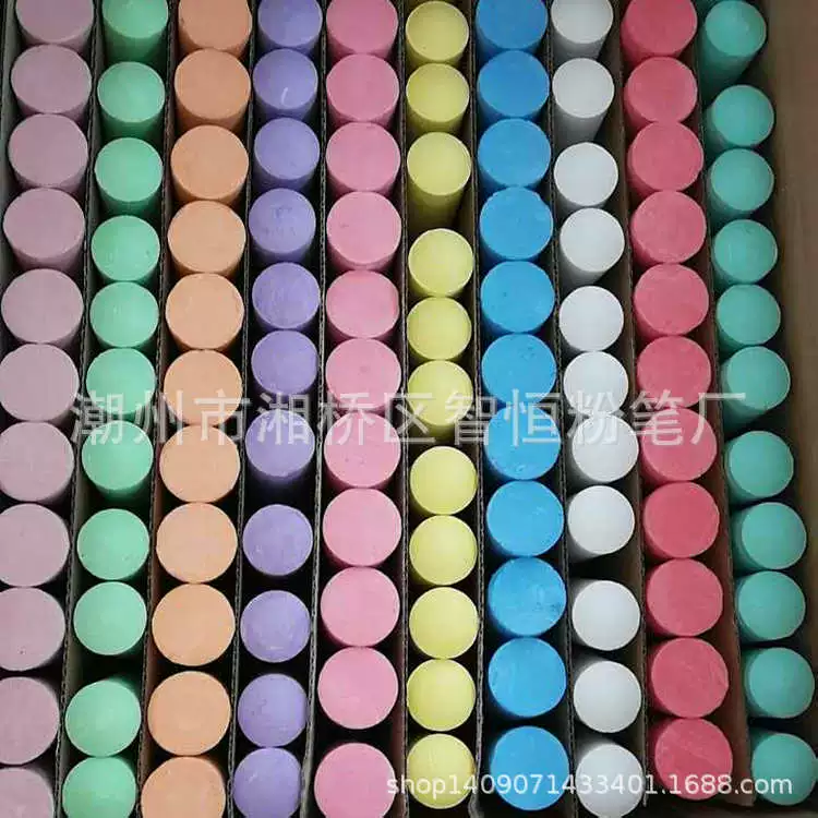 Multicoloured big chalk, direct factory sales, 120 pieces