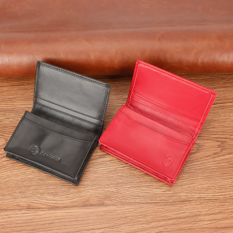 Polyurethane woven capacious card holder for business cards