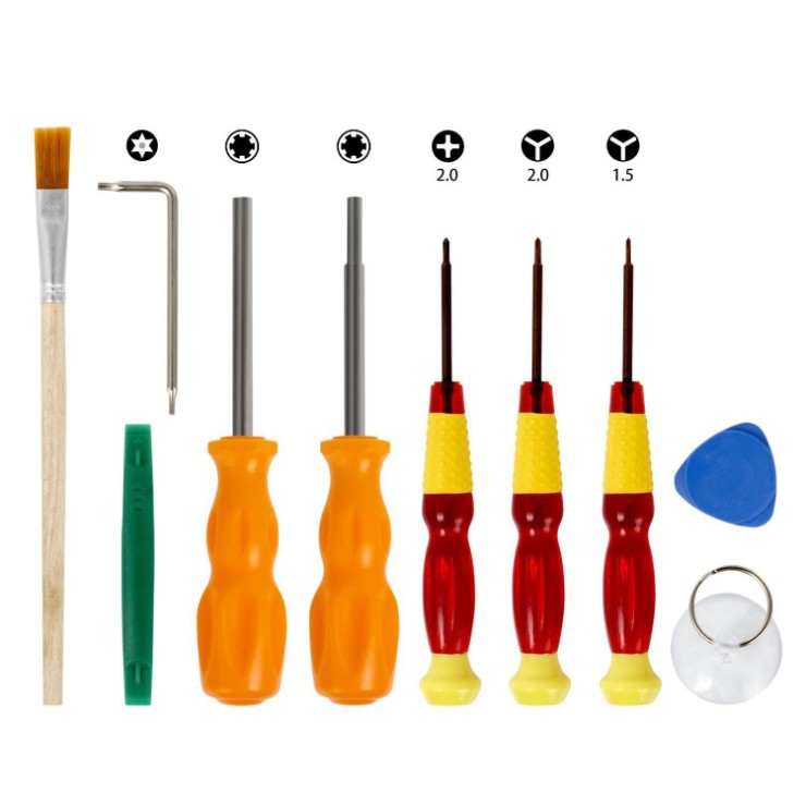 任天堂10件套 游戏机拆机维修螺丝刀  1.5y  2.0y字螺丝批