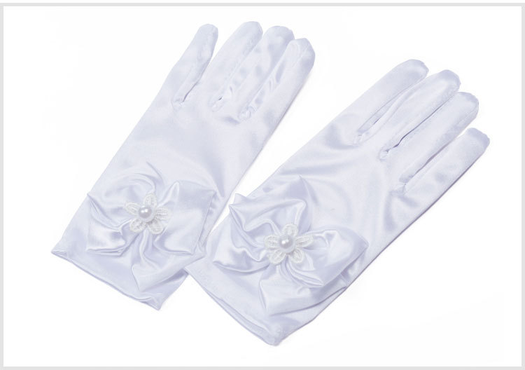 Satin Long Dress Gloves Wedding Satin Gloves Banquet Performance Costume Accessories Children&#39;s Performance Gloves Wholesale display picture 9
