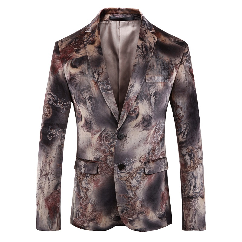 Cross border Electricity supplier Amazon wish Specifically for man Digital Printing fashion suit Europe and America British style man 's suit