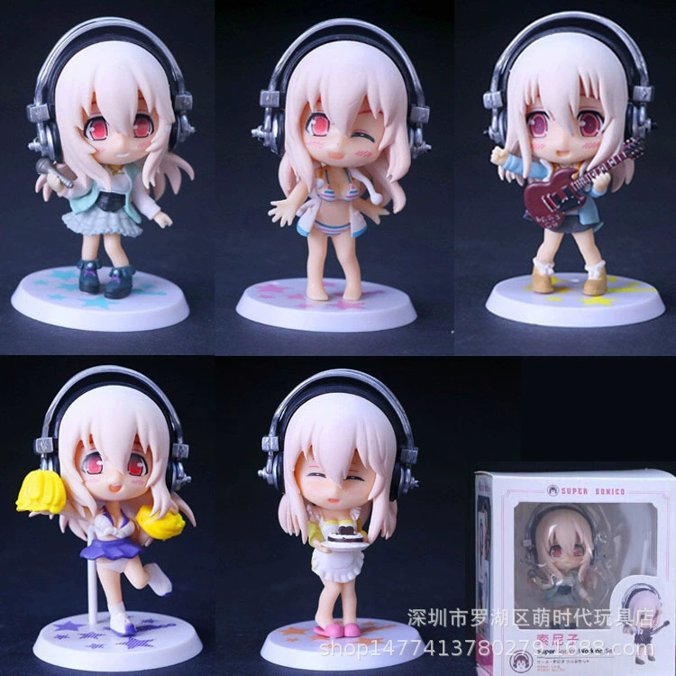 Супер Сонй Sony SUPER SONICO HAND 5 моделей аниме Q версия кукла подарок автомобильные украшения