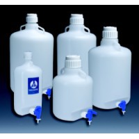 圆形细口大瓶（带放水口） 低密度聚乙烯10L螺纹瓶盖