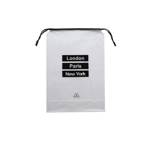 Storage bag waterproof portable transparent bag for storing shoes travel women's drawstring bag clothing drawstring bag shoe bag