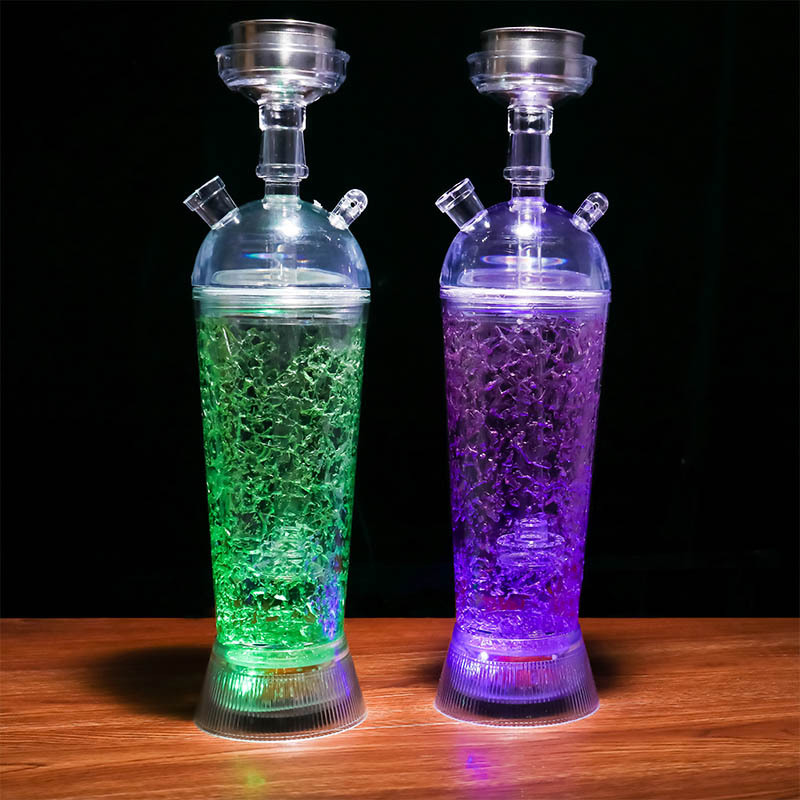 Buy Dropship Products Of Hot Sale Acrylic Hookah Cup Set With LED Light