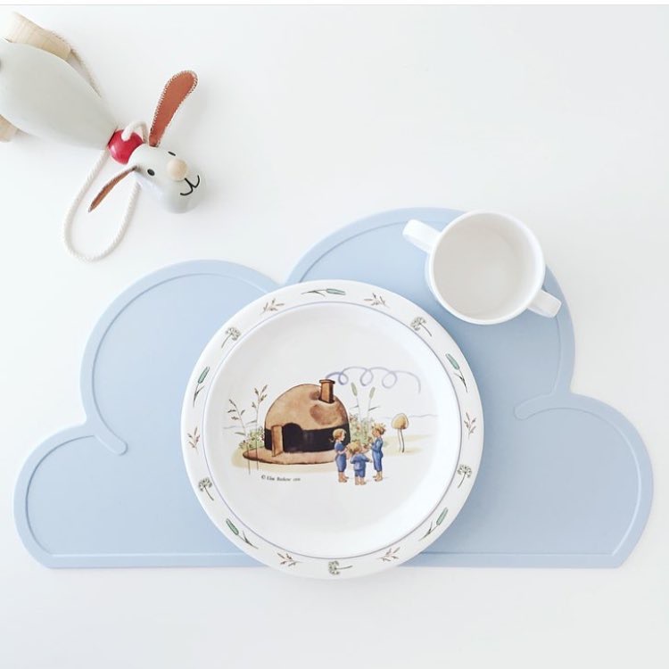Silicone Cloud Placemat Waterproof Non-slip Easy To Clean Bowl Pad Dog Cat Food Bowl Pet Placemat