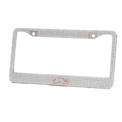 License plate holder/license plate holder US gauge license plate frame stick - pink-beard