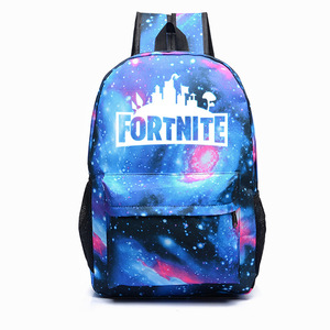 Customized Fortnite Game Fortress Night Light Bookbags Men and Women Backpacks Youth Campus Shoulder Bags