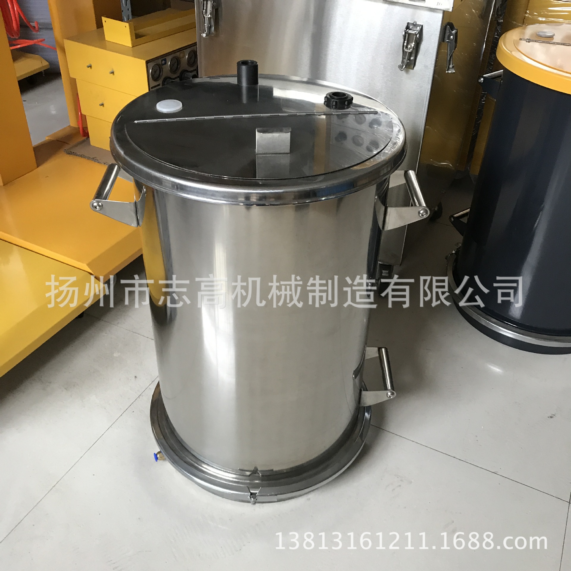 涂装流化桶 Φ400×H620不锈钢可分体粉桶
