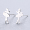 Universal earrings, silver needle, simple and elegant design, silver 925 sample