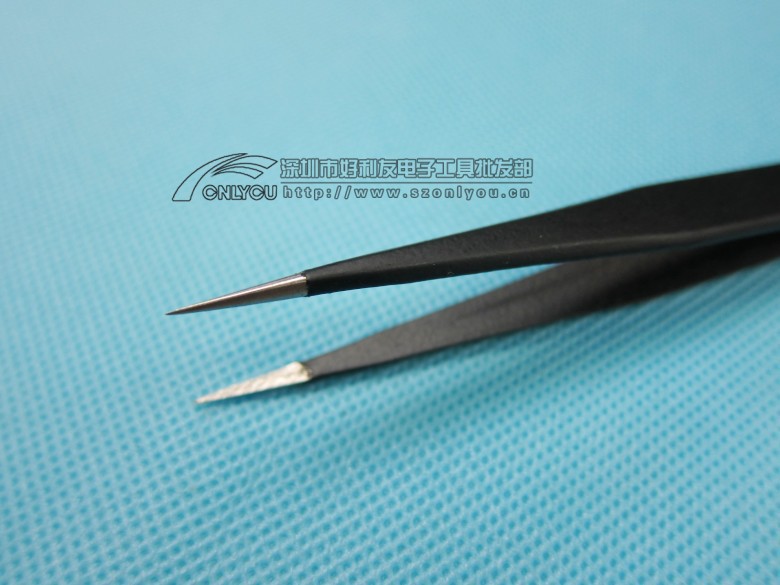 Pinzas brillantes ESD-10 11 12 13 14 15 16 17 pinzas antiestáticas de acero inoxidable engrosadas y endurecidas