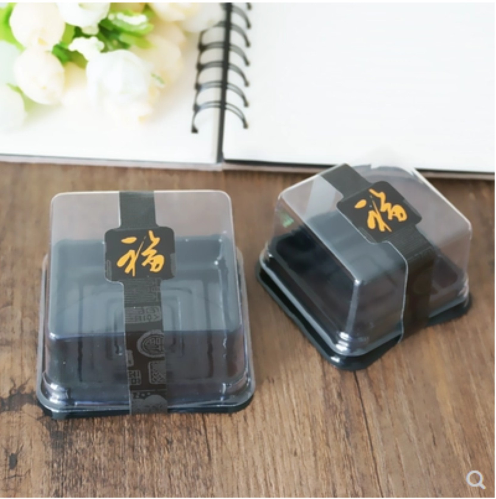 烘焙包装 福字贴纸 不干胶封口贴 月饼包装盒封口不干胶贴纸5枚