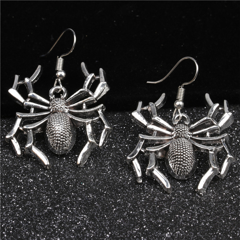 European And American Jewelry European And American High Profile Retro Earrings Halloween Spider Long Earrings Animal Boat Anchor Earrings display picture 8