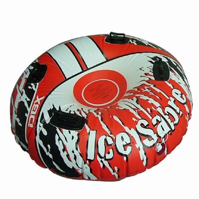 加厚高弹PVC充气单人滑雪圈,充气三角形滑雪圈,充气滑雪车|ru