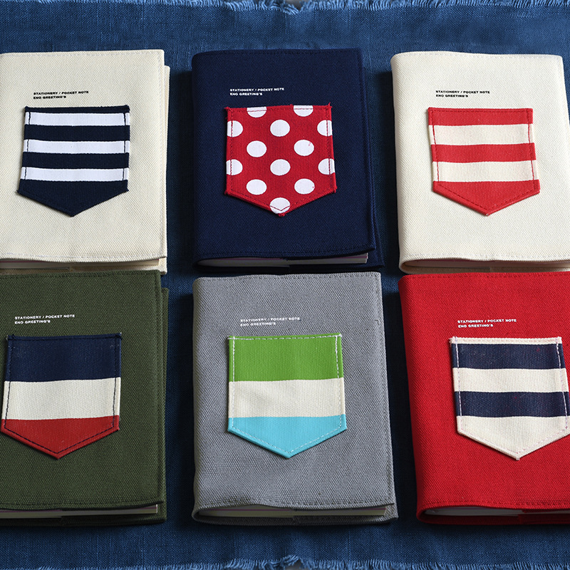 Yihenuo 비즈니스 사무실 학생 문구 노트북 메모장 일기 621539 캔버스 포켓 하드 커버 책