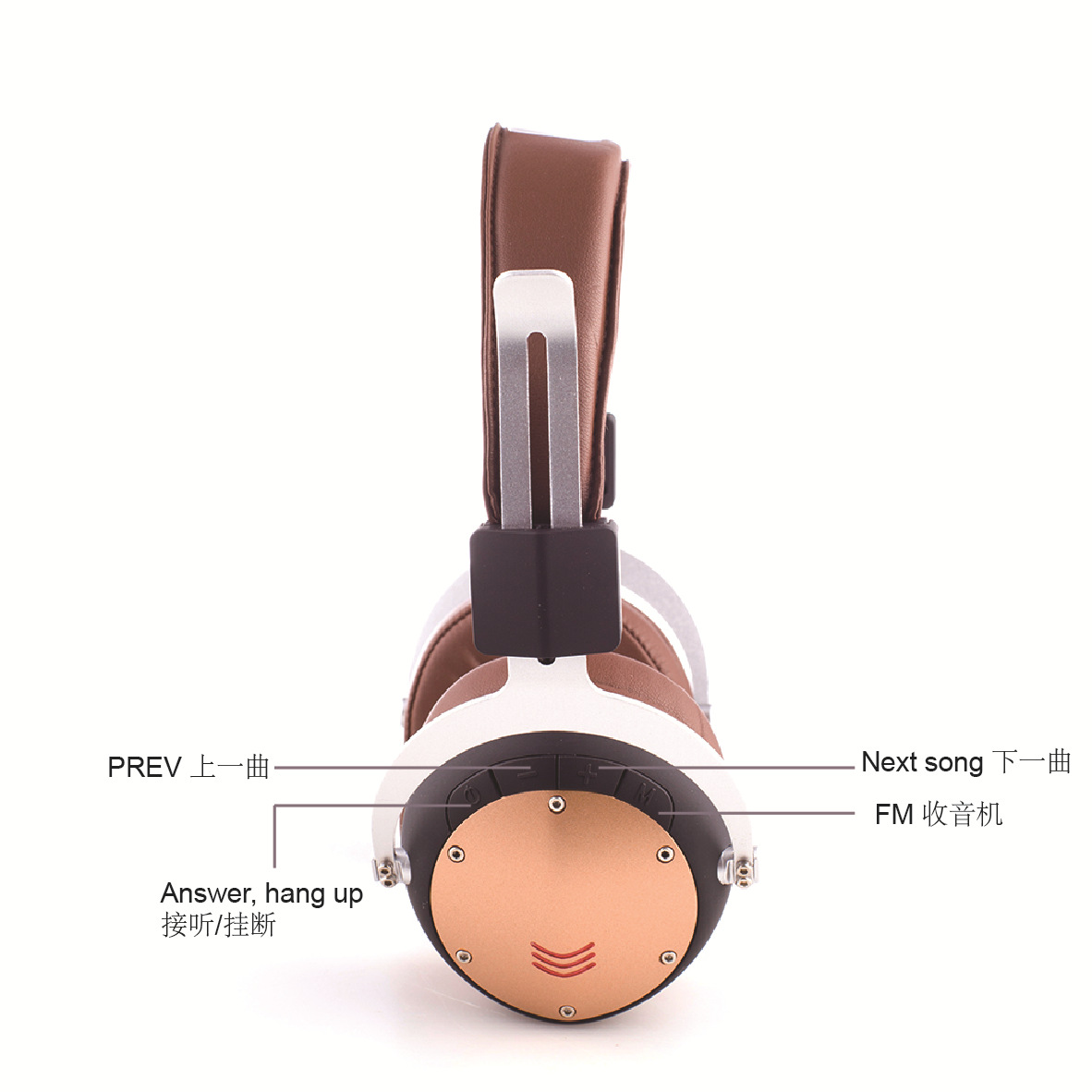 跨境新款头戴式无线蓝牙耳机重低音炮FM手机插卡收音礼品耳麦批发