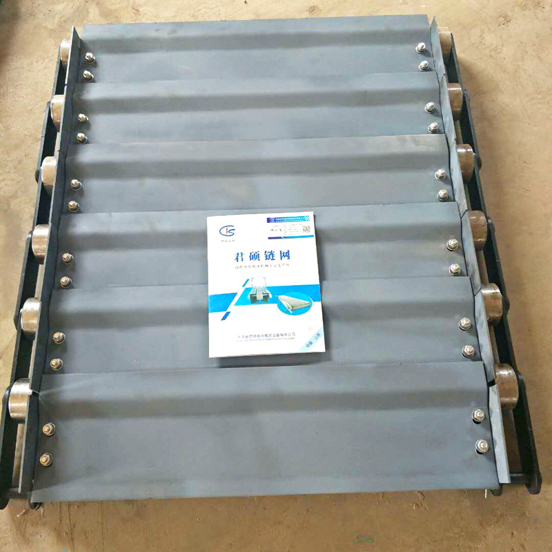 厂家供应药品流水线链板输送机洗涤用品调制品输送分配不锈钢链板