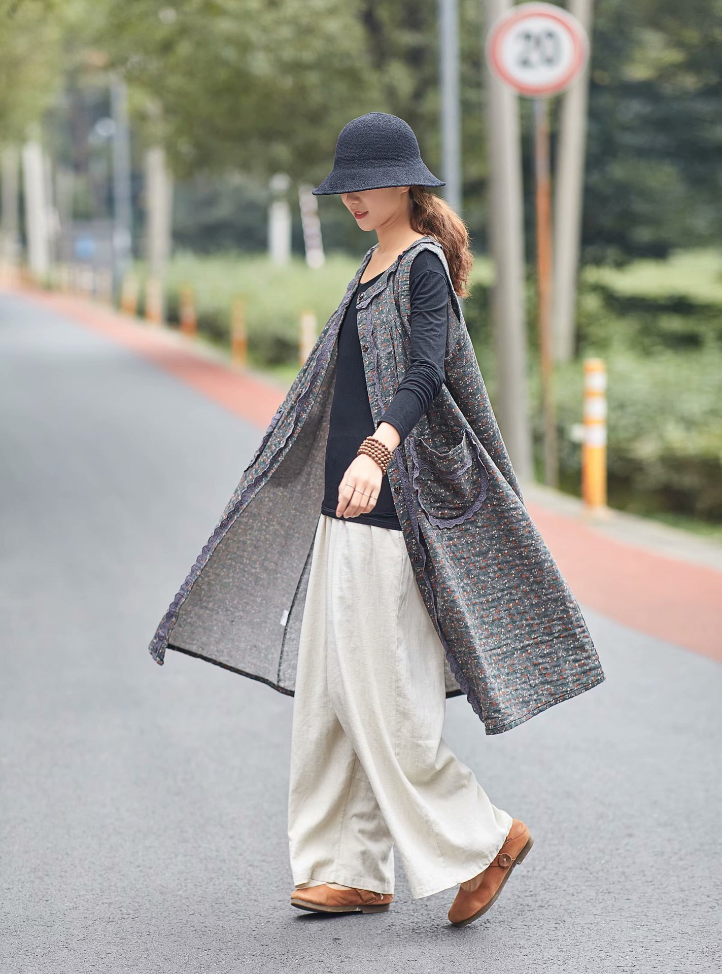 Gilet femme en Coton et lin - Ref 3316259 Image 17