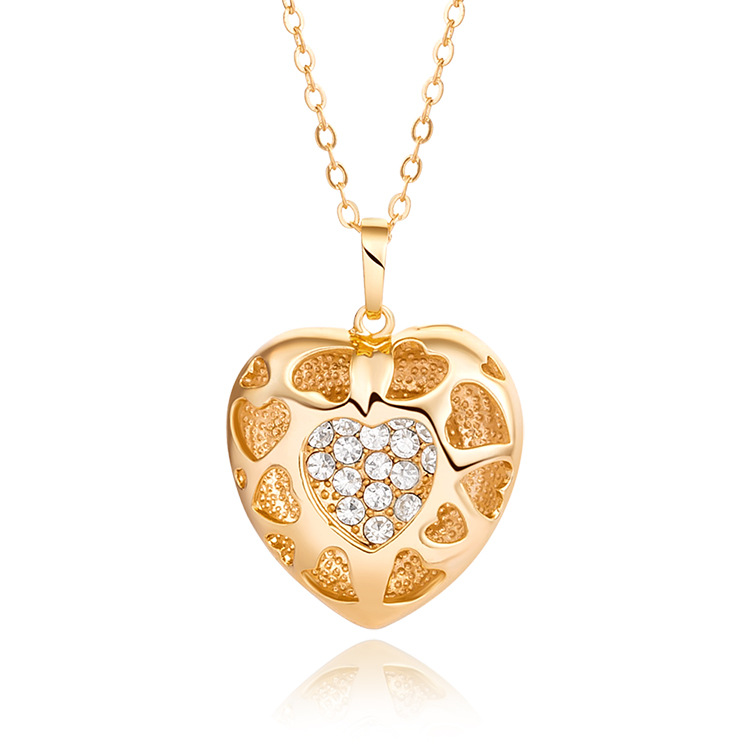 Brand copper pendant heart shaped with zircon