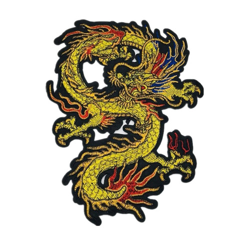 China buiter longteng universal embroidery dragon patch DIY Clothing shoes bag decals cheongsam embroidered clothing textiles it without glue 