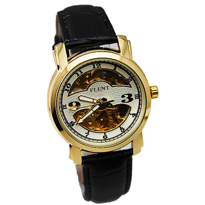 FLENT feilanda 7006 Business Mechanical Watch automático Winding Belt Men's Watch