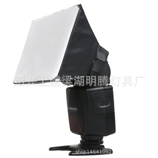 厂家直销直播补光灯灯罩 机顶闪光灯柔光罩 便携折叠式柔光箱-阿里巴巴