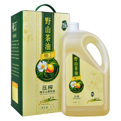 江西赣江山茶油3.7L礼盒装 食用油批发团购福利 一件代发代工|ms