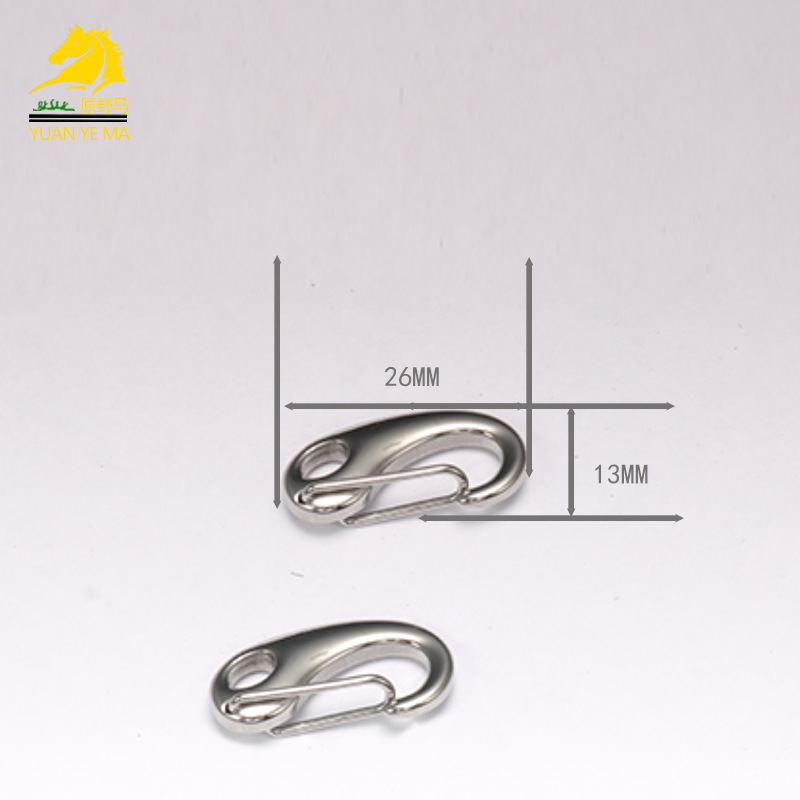 厂家大量现货直销高级304不锈钢钥匙扣 男女通用C型扣 金属钥匙扣