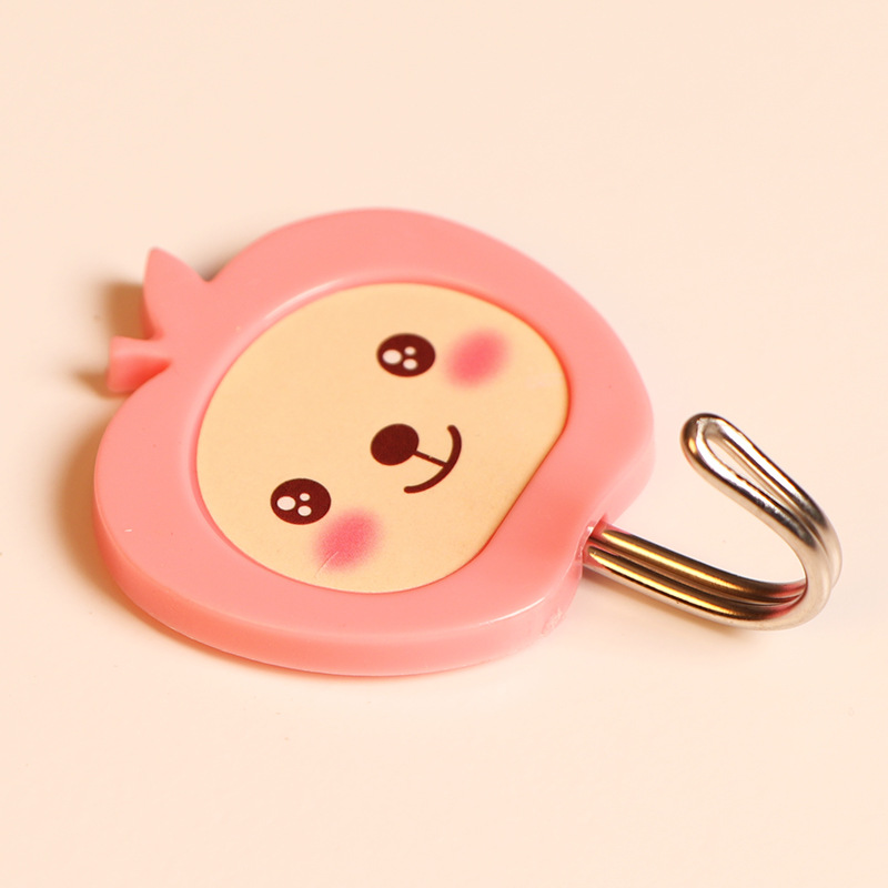 Zhenxing Tipo de dibujos animados puerta trasera pegajosa gancho baño hogar toalla colgando gancho rodamiento 1. 5kg 2 pack