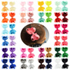 Children's multicoloured hairpins with bow, fashionable hairgrip, Amazon, 40 colors