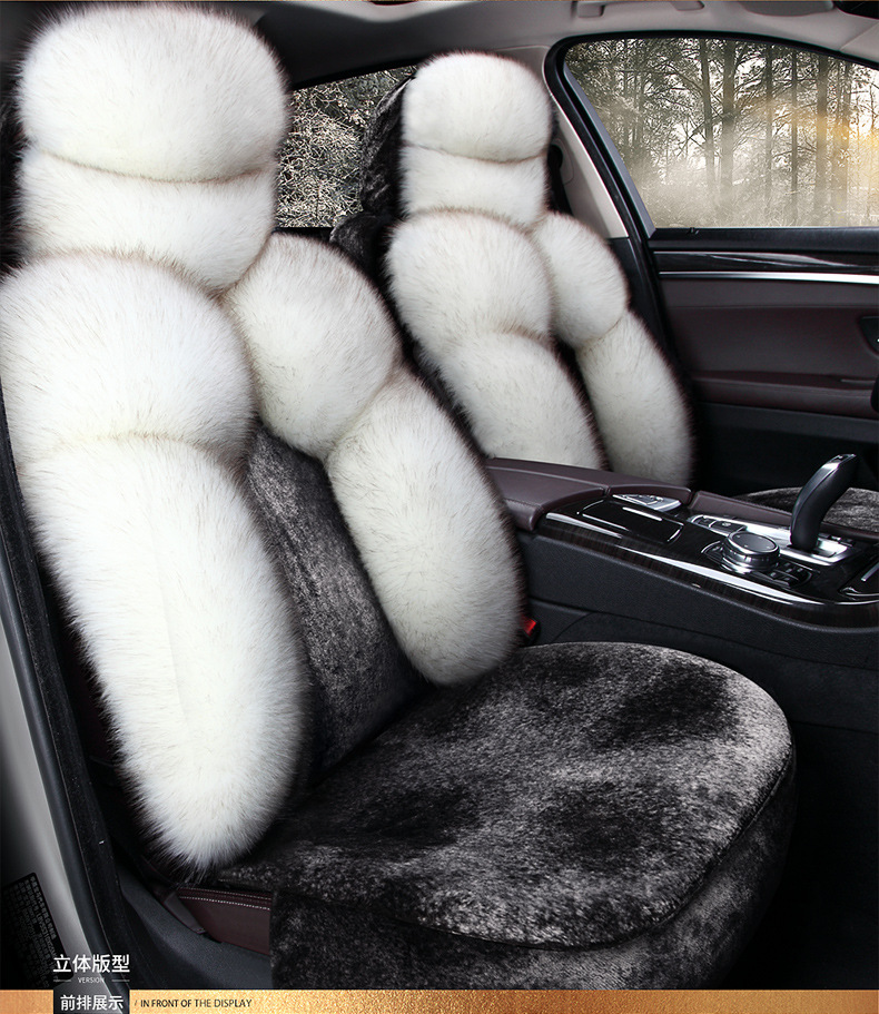 New Car Seat Cover Full Surround Winter Plush Warm Car Seat Cover
