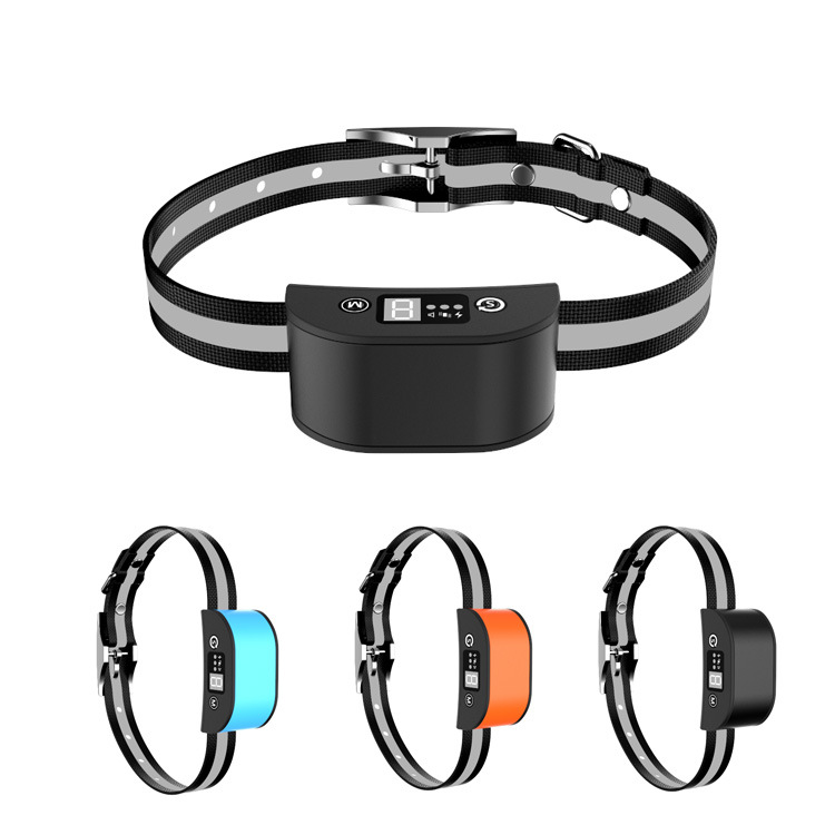 新款LED可充电式防水型全自动止吠器 电击型宠物项圈 狗狗止叫器