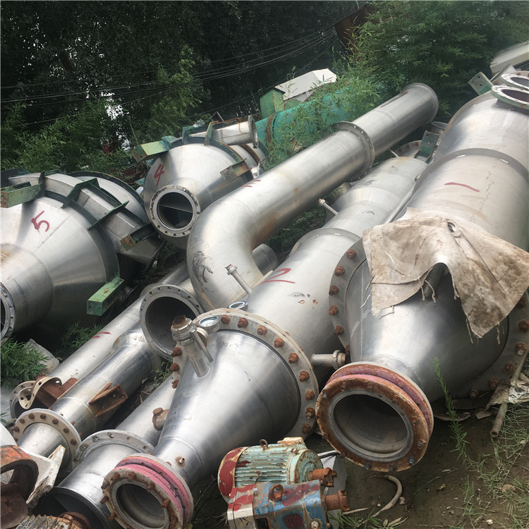 二手5吨三效四体强制循环蒸发器 不锈钢316L强制循环蒸发器